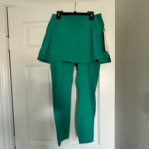 Lululemon 2-in-1 skirt tight Tennis 25” Maldives green NWT